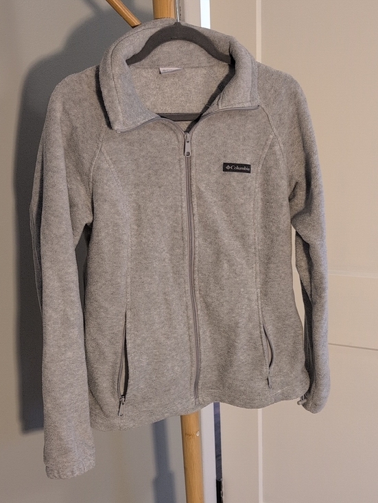 Columbia Sweaters - Columbia Gray Full-Zip Women's Fleece Jacket